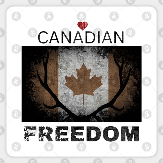 Love Canadian Freedom Sticker by Shop Tee Depot